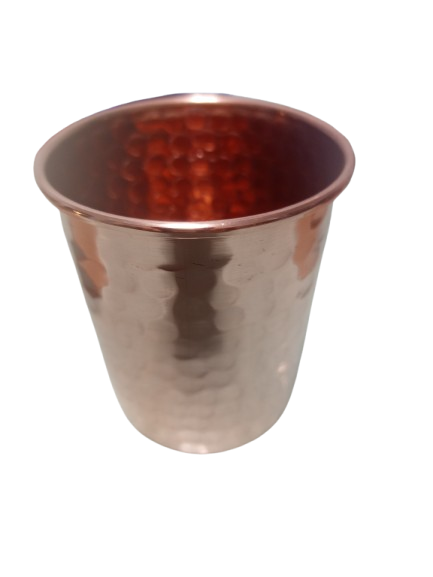 Vaso de cobre 100% , martilleado a mano.   400ml