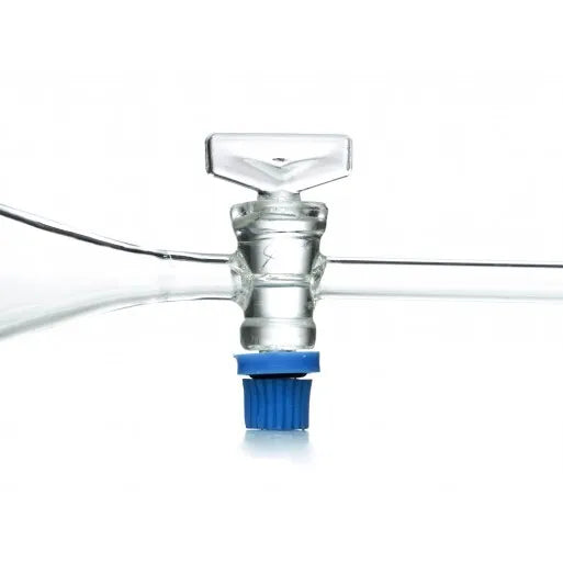 Embudo de decantación con soporte