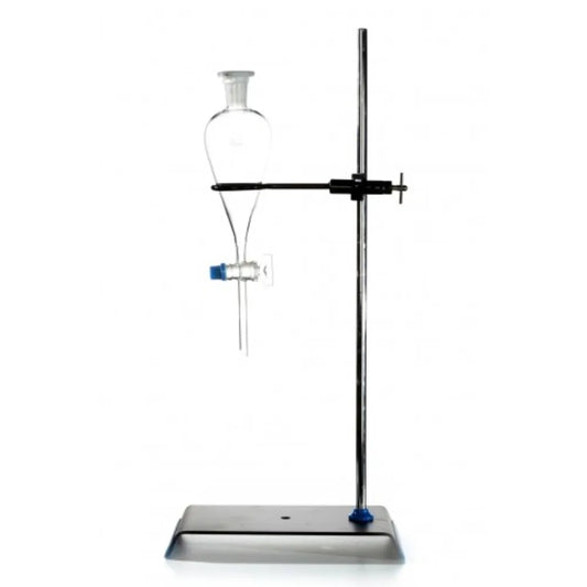 Embudo de decantación con soporte